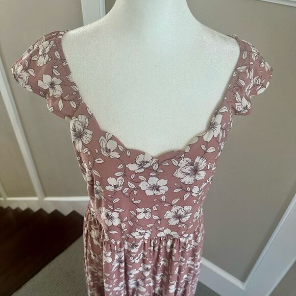 Monteau Los Angeles floral, maxi dress. - Picture 4 of 6